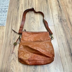 Margot New York Brown Genuine Leather Crossbody